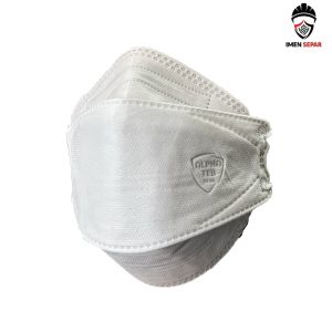 ماسک سه بعدی چهار لایه آلفا طب رنگ سفید