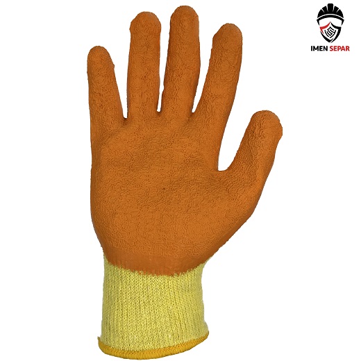 تصویر دستکش ضد برش زاگرس نارنجی زرد
