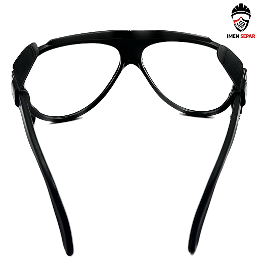 عینک ایمنی شیشه سفید بغل دار برند تک پلاست