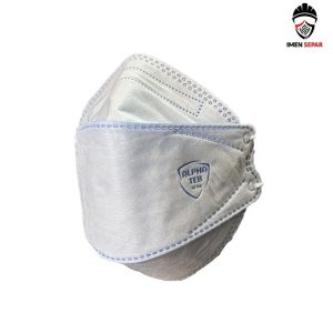 ماسک سه بعدی چهار لایه آلفا طب رنگ آبی