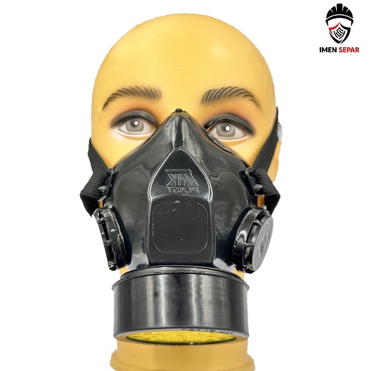 ماسک شیمیایی فیلتر دار تک فیلتر برند تک پلاست