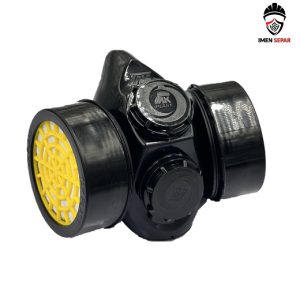 ماسک شیمیایی فیلتر دار دو فیلر تک پلاست