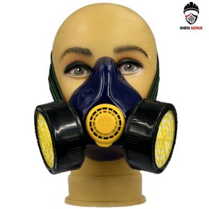 ماسک شیمیایی فیلتردار دو فیلتر اخوان(نیم صورت)