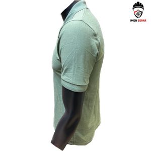 تیشرت کار جودون مردانه سبز لجنی یقه دار