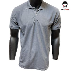 تیشرت کار جودون مردانه طوسی یقه دار