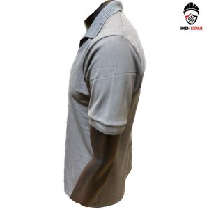 تیشرت کار جودون یقه دار طوسی