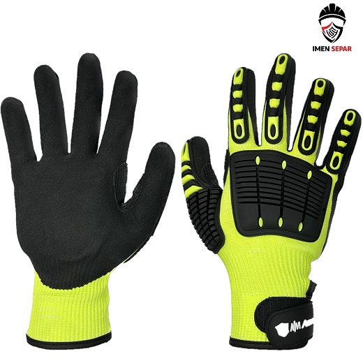 دستکش ضد ضربه و ضد ارتعاش برند nm safety