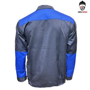لباس کار ایمنی طوسی آبی مدل مهندسی