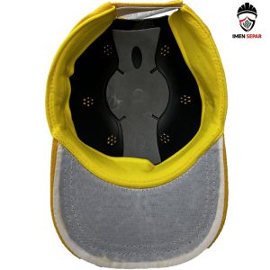 کلاه ایمنی اسپرت نقابدار مدل کپ زرد