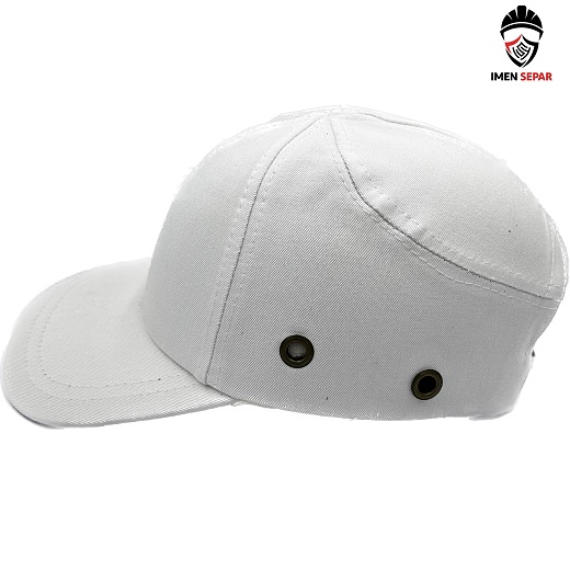 کلاه ایمنی نقاب دار (کپ) رنگ سفید