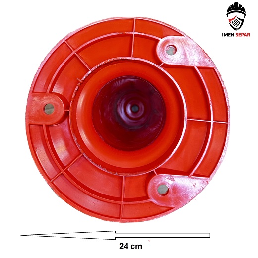 استوانه ترافیکی 80 سانتی شبرنگ دار درجه یک