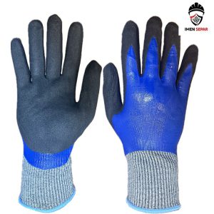 دستکش تمام مواد دو رنگ پاکستانی