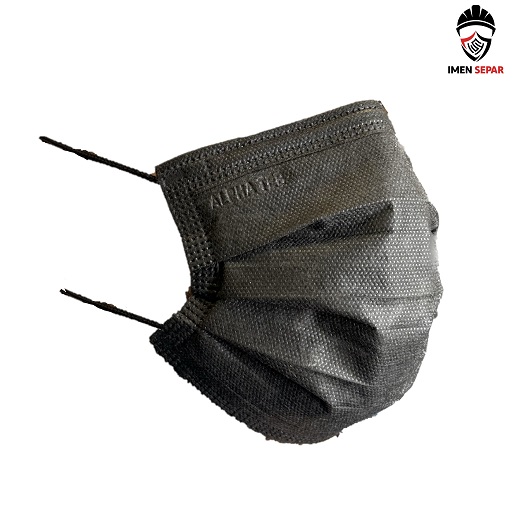 ماسک سه لایه پزشکی آلفا طب رنگ مشکی 2