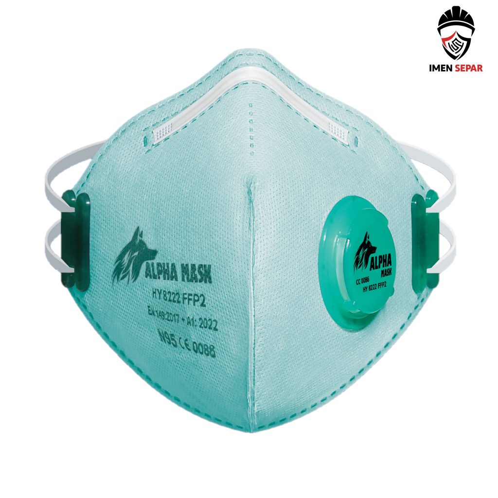 ماسک FFP2 N95 سبز آلفا ماسک
