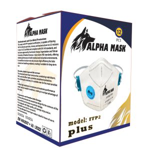 جعبه ماسک FFP2 N95 آلفا ماسک پلاس ۷ لایه