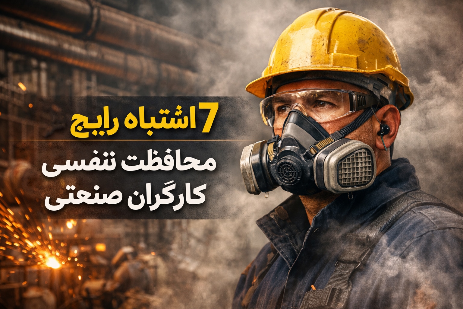 محافظت تنفسی کارگران صنعتی و بررسی اشتباهات رایج در ایمنی تنفسی محیط‌های صنعتی